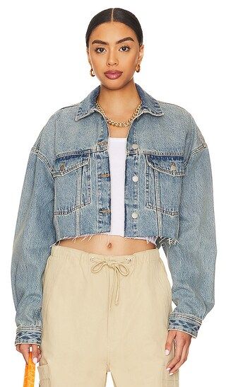 Sandi Denim Jacket in Canyon Sky Worn Dirt | Revolve Clothing (Global)