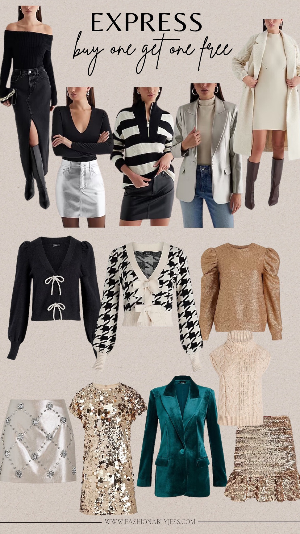 So many cute holiday outfits now buy one get one free at Express! 

#LTKover40 #LTKstyletip #LTKsalealert