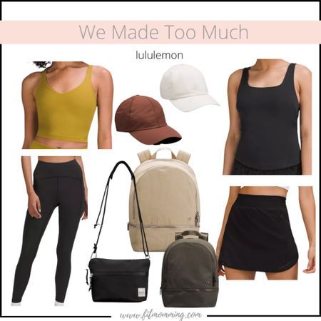 We Made Too Much - lululemon 

Align tank | leggings | crossbody bag | backpack | gift guide | gifts for her | hat | fall outfits | winter outfits 

#LTKGiftGuide #LTKSeasonal #LTKstyletip