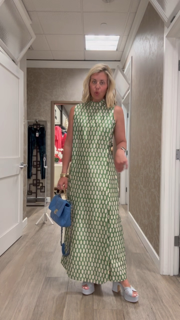 Loving this green goodness! Frances Valentine has gorgeous pieces! I’m wearing xs and 8 in heels. 

#LTKdayinmylife #LTKmomlife #LTKOver40