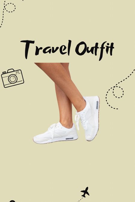 Travel outfit 
Airport outfit 
Sneakers 
White sneakers 

#LTKshoecrush #LTKfindsunder100