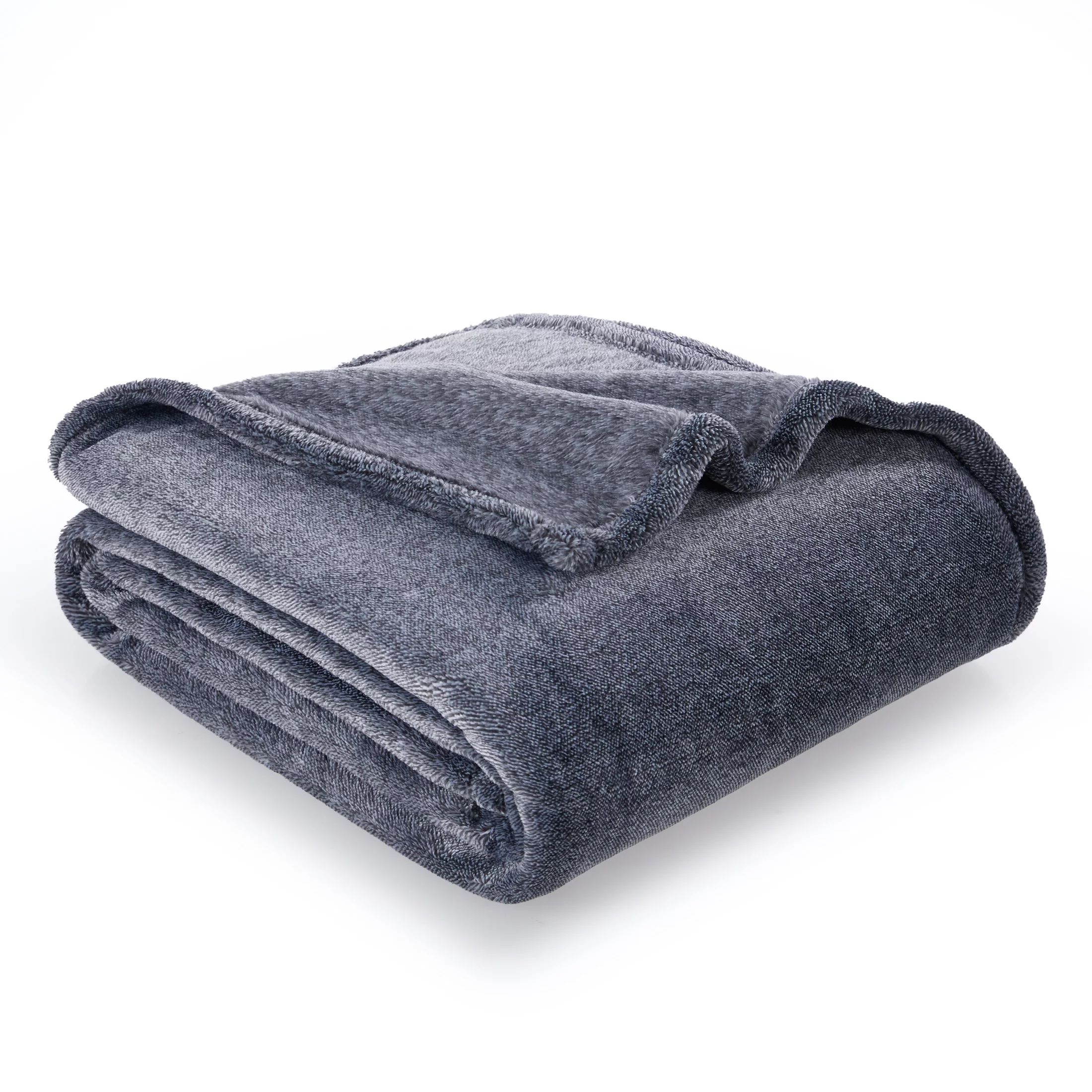 Berkshire Blanket & Home Co EcoThread TM Plush Throw Blanket, Gray, Oversized Throw | Walmart (US)