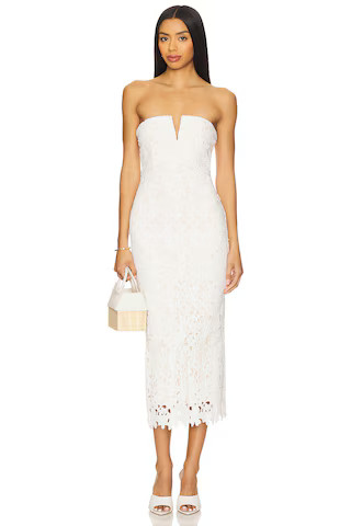 Scarlett Midi Dress in White | Revolve Clothing (Global)