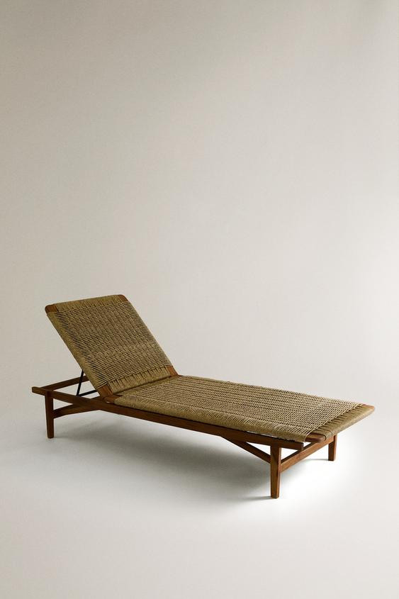 OUTDOOR TEAK LOUNGER | Zara US