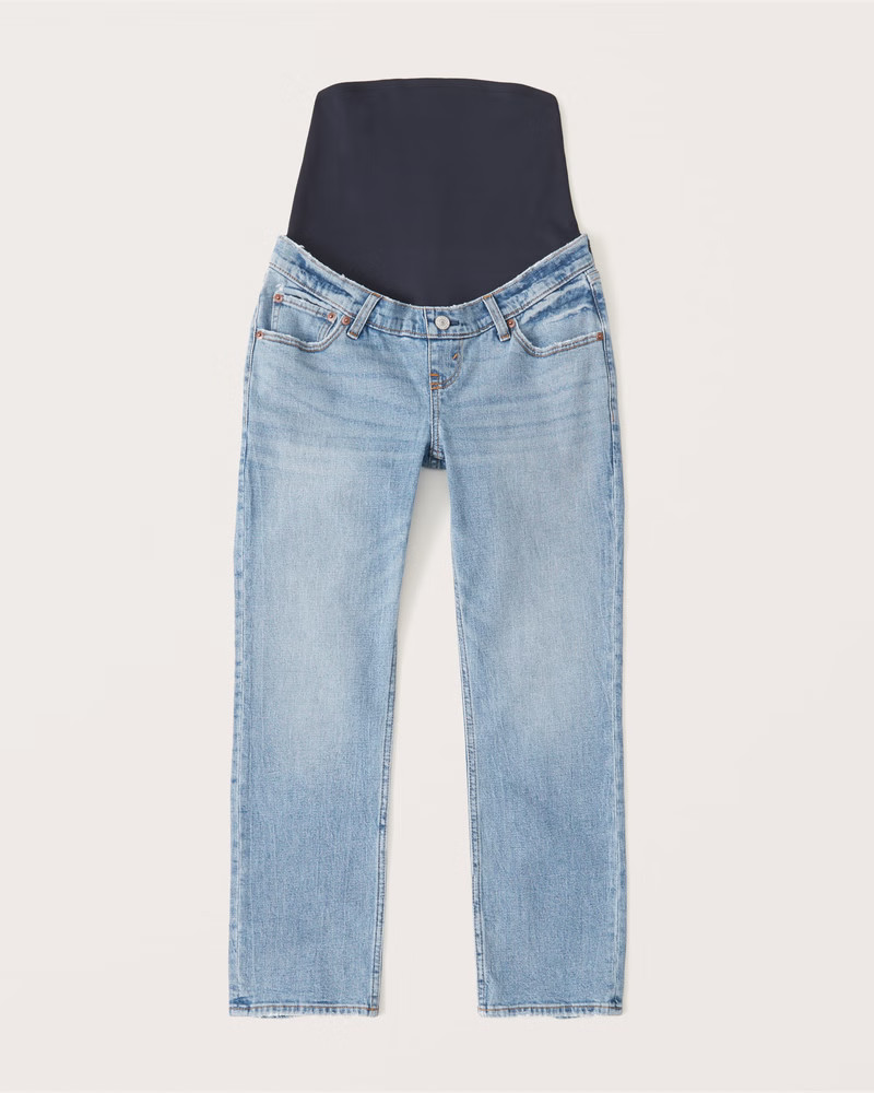 Maternity Ankle Straight Jean | Abercrombie & Fitch (US)
