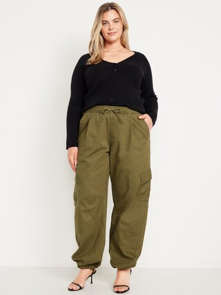 Pull-On Barrel Cargo Pants | Old Navy (CA)