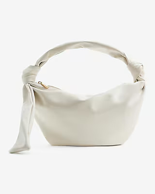 Faux Leather Crescent Shoulder Bag | Express