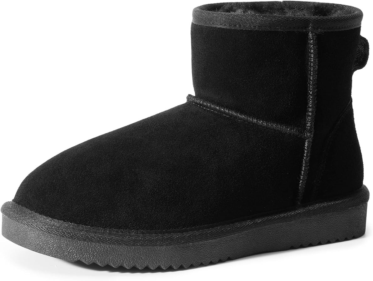 DREAM PAIRS Snow Boots for Women Genuine Suede Faux Fur Lining Anti-Slip Warm Winter Booties Slip... | Amazon (US)