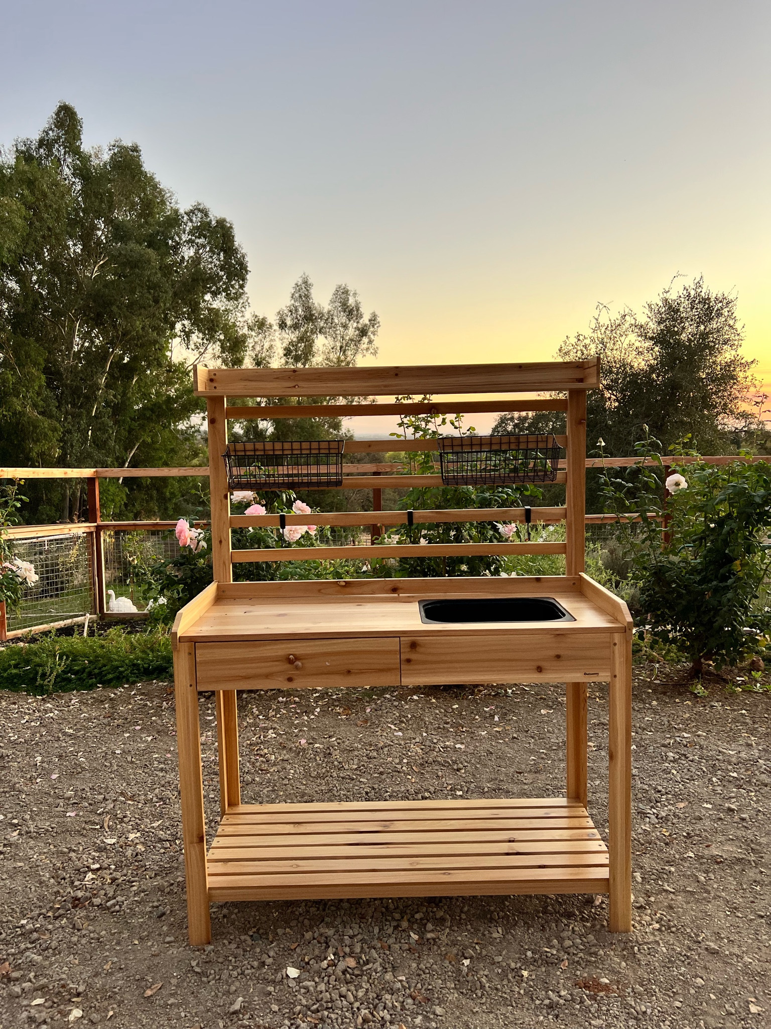 Garden potting bench. Perfect to store all my baskets, tools & shovels 

#LTKhome #LTKSeasonal #LTKU