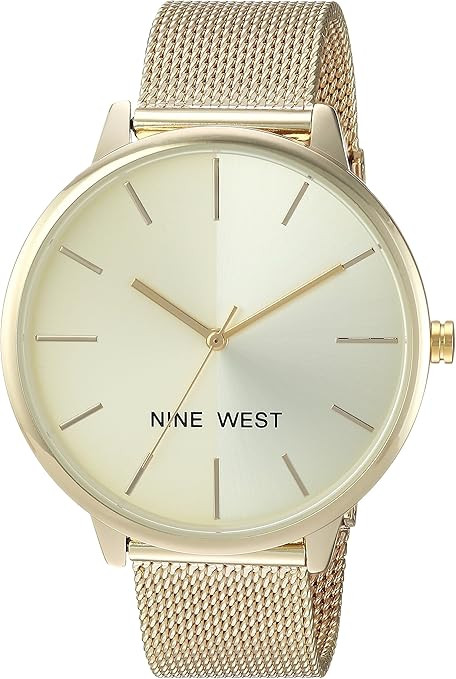 Nine West Women's NW/1981 Sunray Dial Mesh Bracelet Watch | Amazon (US)