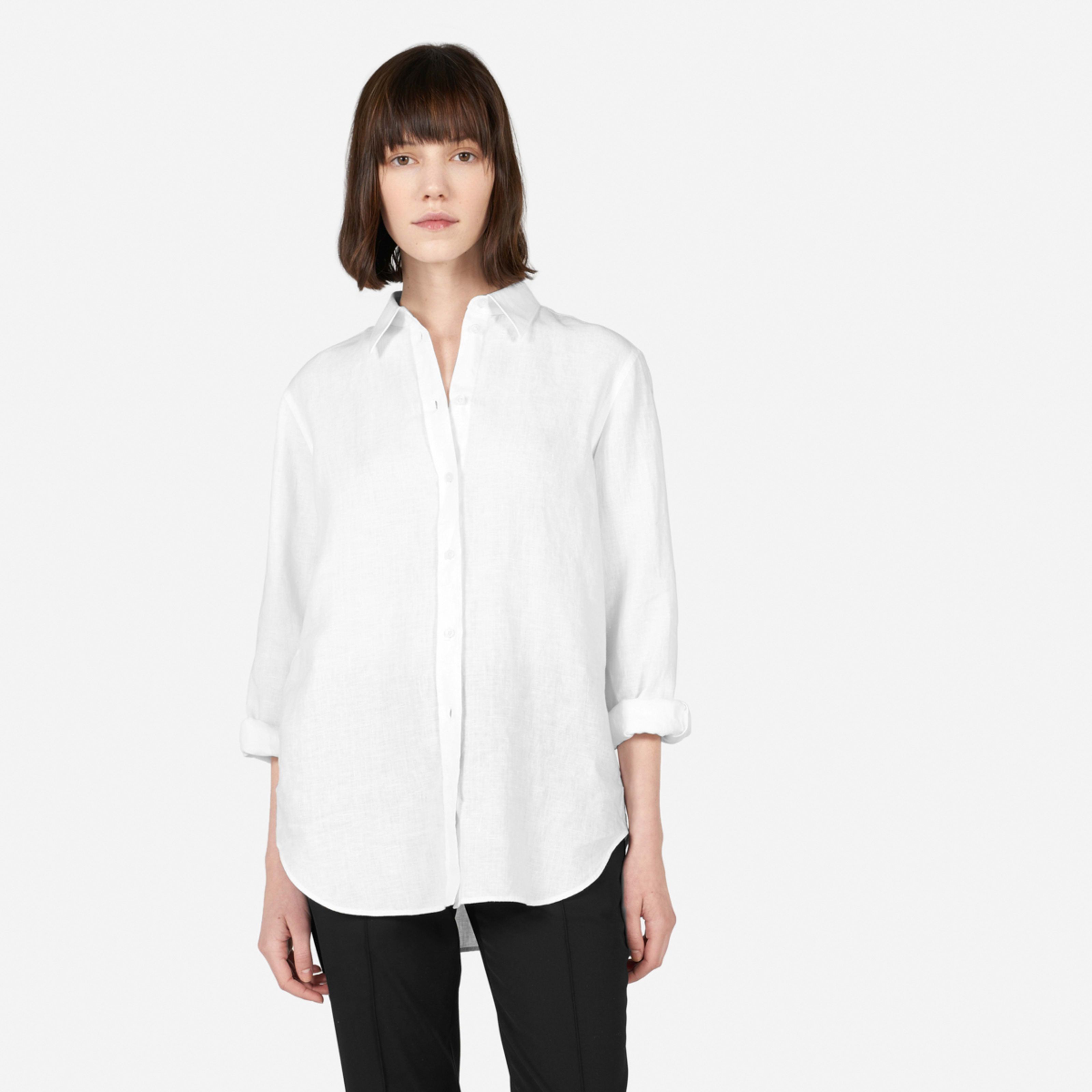 Women's Linen Relaxed Shirt by Everlane in White, Size 10 | Everlane