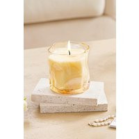 Lime and Citrus Soy Wax Scented Candle in Irregular Curved Glass Cup | Debenhams UK