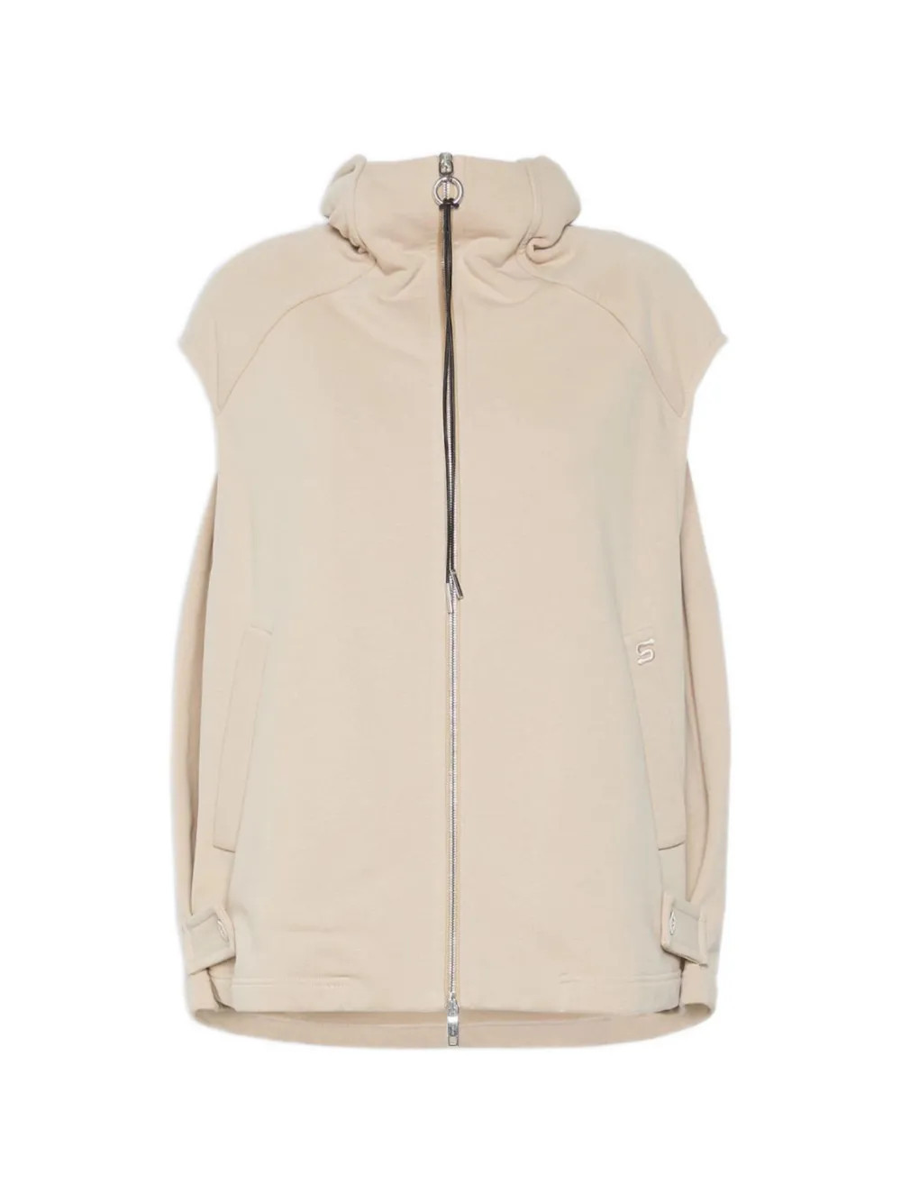 Sportmax sleeveless zip-up hoodie - Neutrals | Farfetch Global