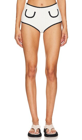 Montce X Olivia Culpo Binded Polly Bikini Bottom in Cream. - size S | Revolve Clothing (Global)