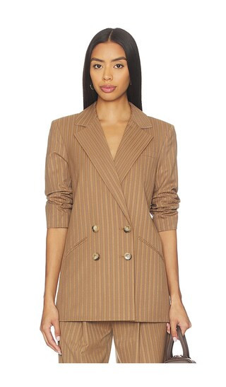 Veronica Beard Rupert Dickey Jacket in Brown. - size 0 | Revolve Clothing (Global)