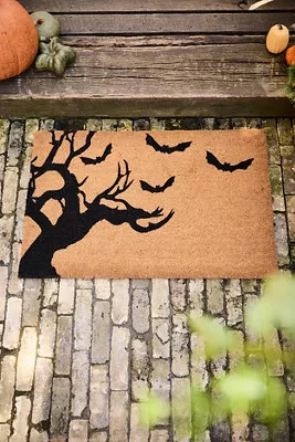 Spooky Tree Coir Doormat | Terrain