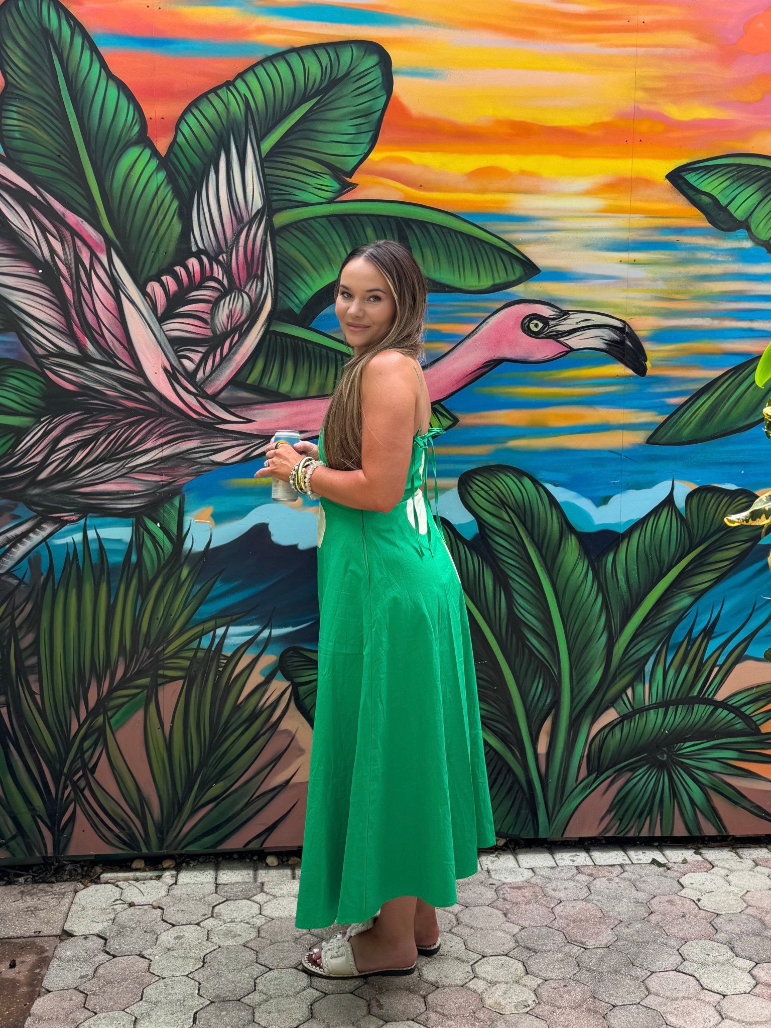 Green Cut Out Floral Midi Dress 💚🍋‍🟩
Wearing a size small 

#LTKTravel #LTKSeasonal #LTKFindsUnder100