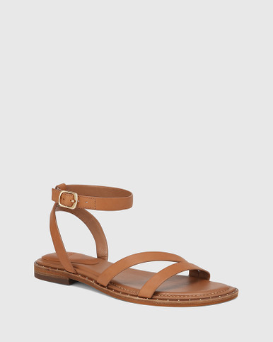 Crystina Bark Leather Strappy Sandal | Wittner