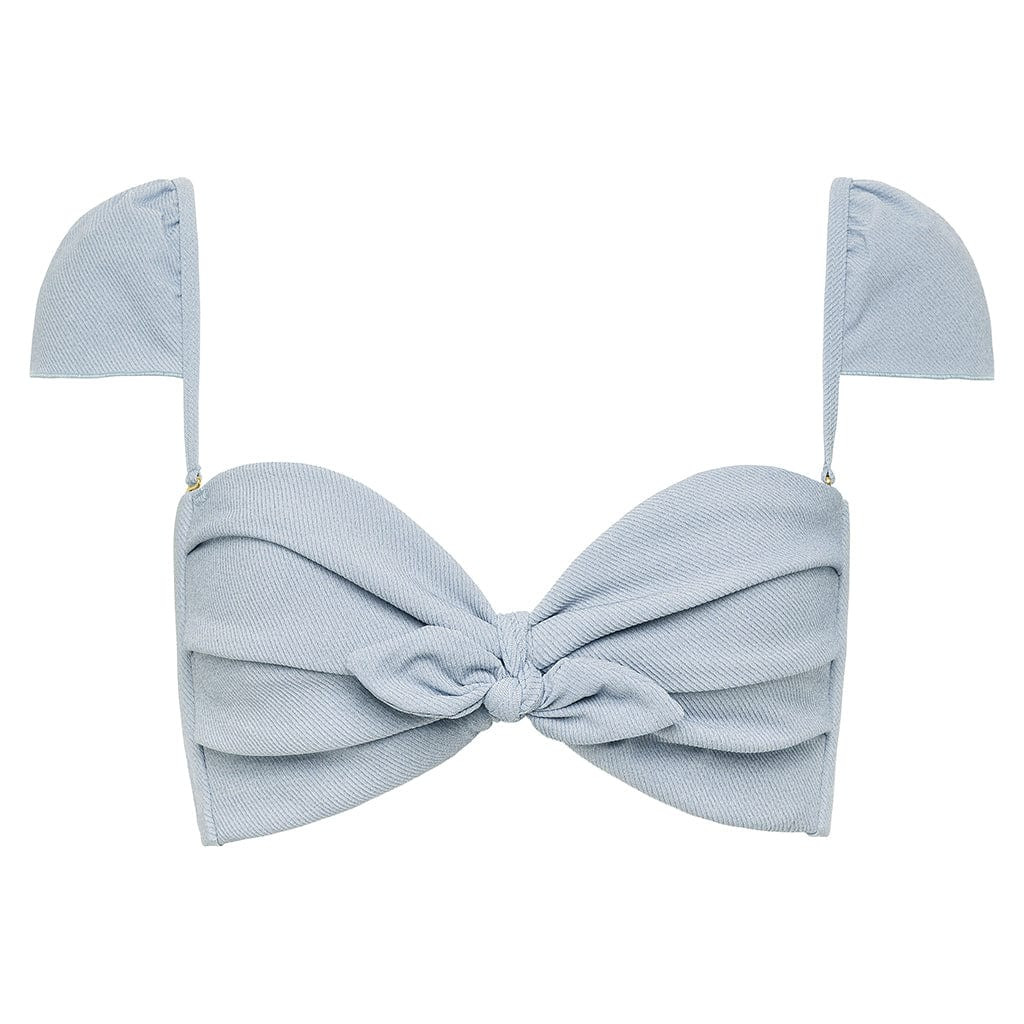 Light Denim Cabana Bikini Top | Montce