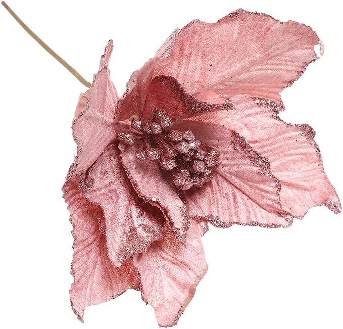 Zaofahua Fun Home Wedding Party Decoration DIY Artificial Flowers Fake Flower Poinsettia Christma... | Amazon (US)