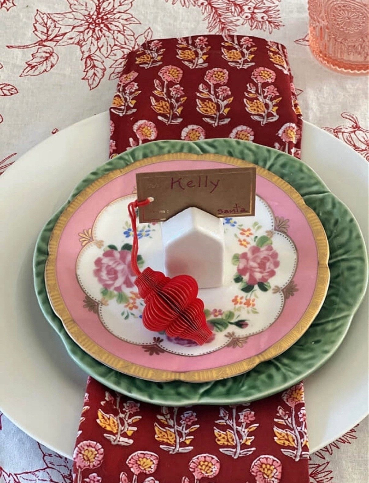 Setting a holiday table with pink, red, and green has been such a fun twist this year 🎄💗 It’s bright, festive, and still feels warm and inviting—just right for a Christmas gathering that’s a little playful but still polished.

#LTKHoliday #LTKStyleTip #LTKHome