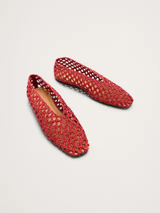 Woven Ballet Flats | Banana Republic (CA)