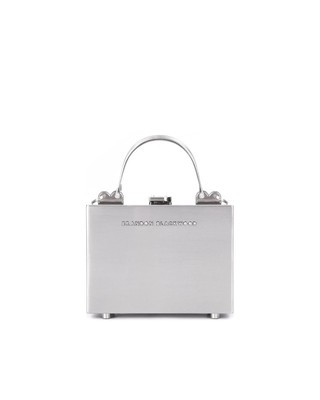 Brandon Blackwood Mini Kendrick Trunk Silver Stainless Steel w/ Chain Strap NWB  | eBay | eBay US