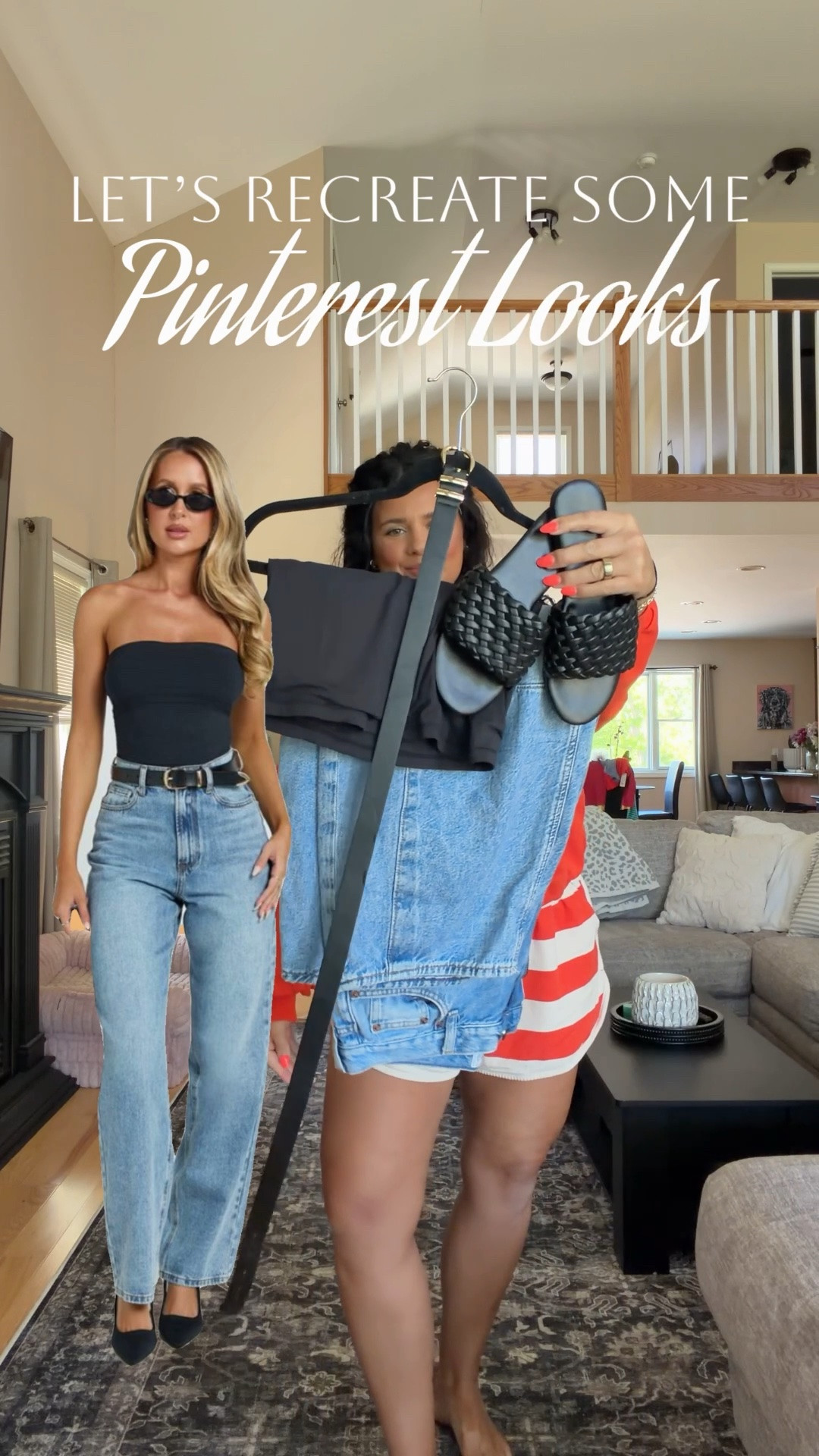 Let’s recreate these Pinterest looks! 🤩 My tanks are currently on sale from Amazon (wearing a large in both)! 

I’m in a size 29 in the jeans & a large in everything else (medium in the orange Aerie crewneck)

#amazon

#LTKootd #LTKSeasonal #LTKSaleAlert