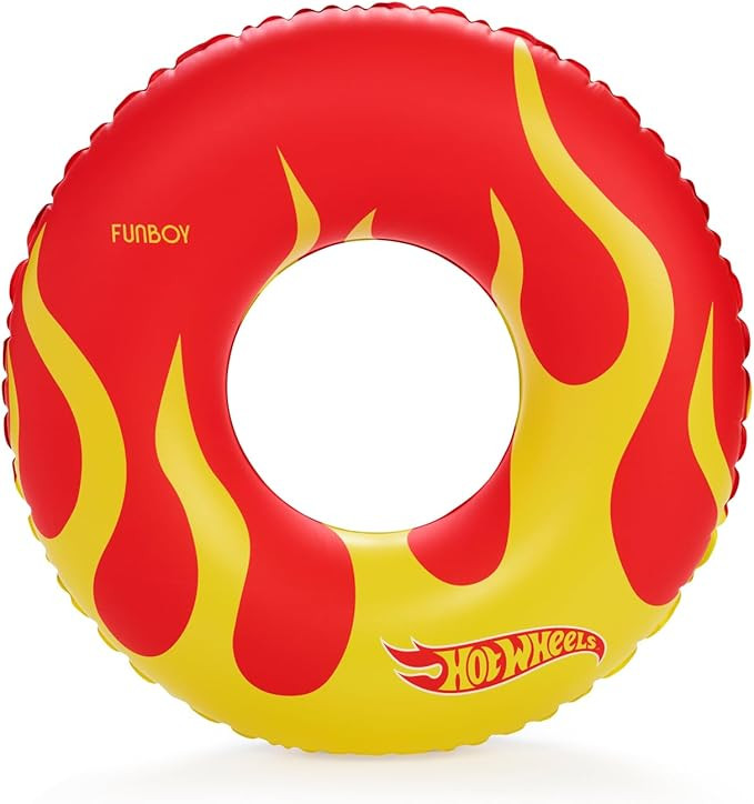 Hot Wheels & FUNBOY Reversible Checkered Flame Tube Float for Kids - 34" 2-Sided Print, Single Fl... | Amazon (US)