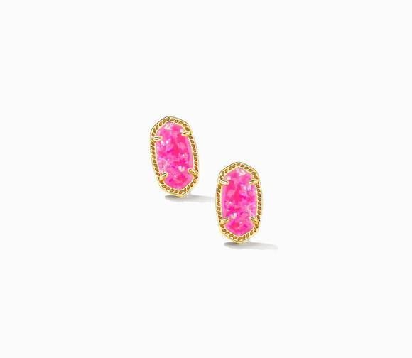 Kendra Scott Ellie Earrings in Bright Pink Kyocera Opal | Kendra Scott