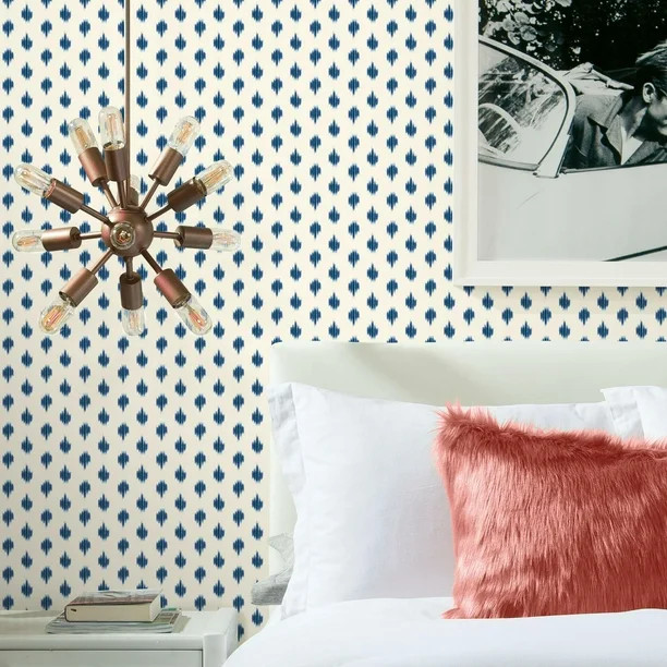 Better Homes & Garden Peel & Stick Wallpaper, Ikat Dot, 18" x 18.86' | Walmart (US)