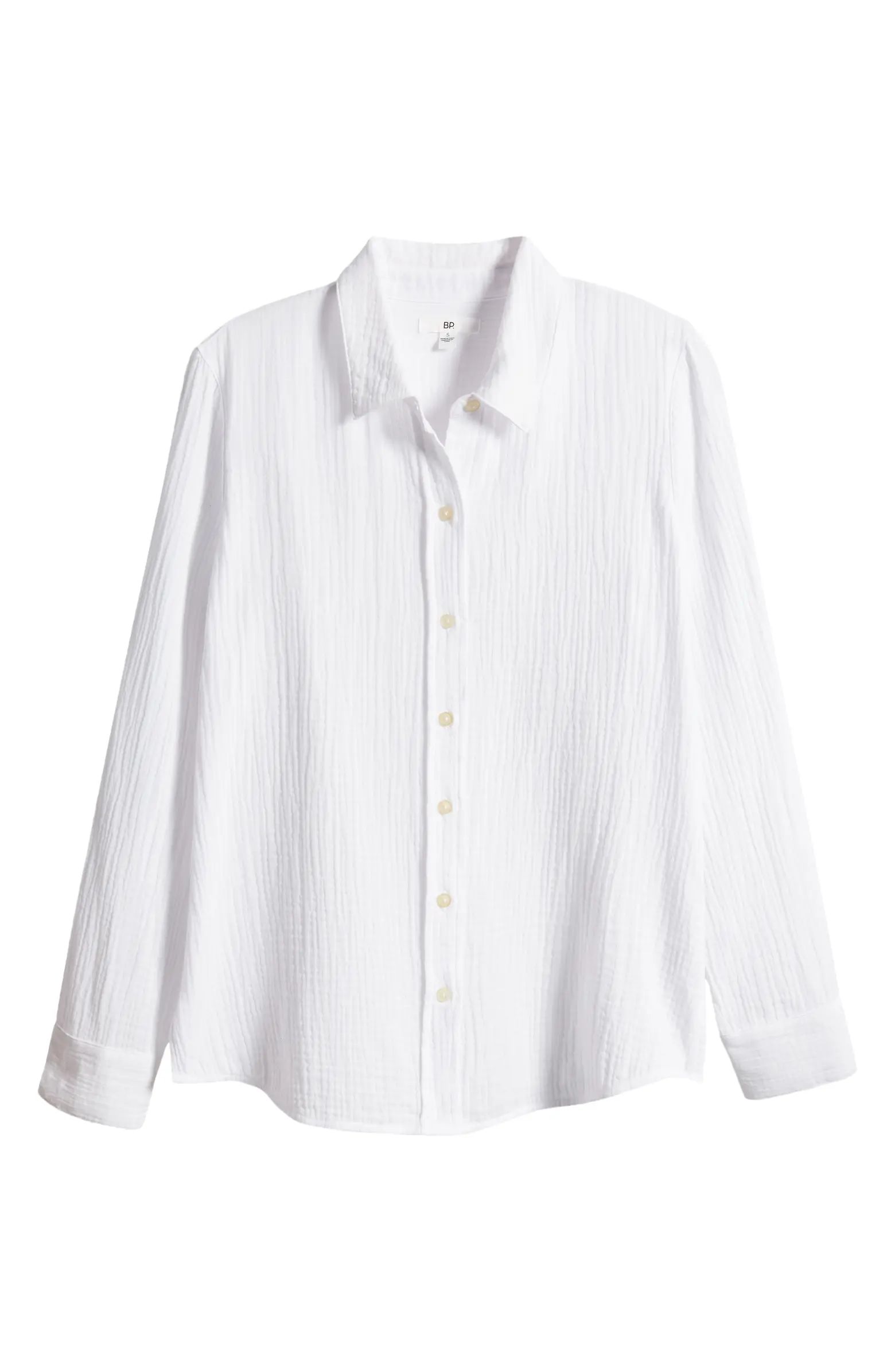 Gauze Button-Up Shirt | Nordstrom