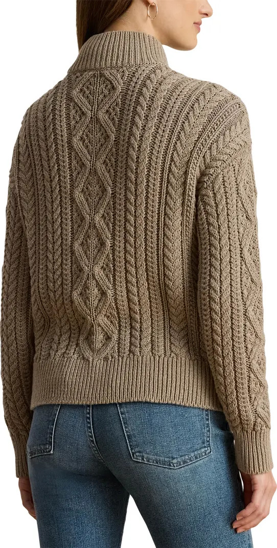 Fisherman Cotton Quarter Zip Sweater | Nordstrom