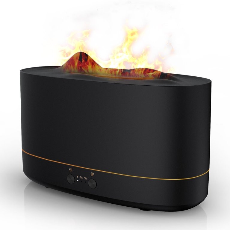 VAVSEA Flame Diffuser Humidifier with Flame Light, 3 Flame Colors Essential Oil Diffuser, Waterle... | Walmart (US)