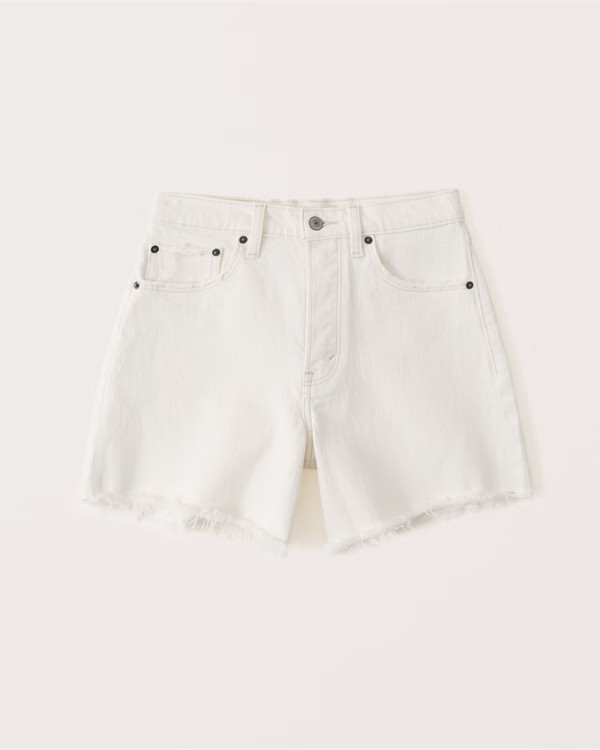 Curve Love High Rise Dad Shorts | Abercrombie & Fitch (US)