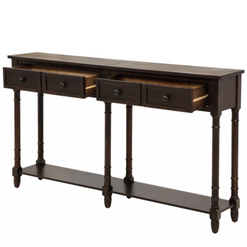 Park Slope 58" Console Table, Sofa Table with Spacious Drawers and Bottom Shelf | Wayfair North America