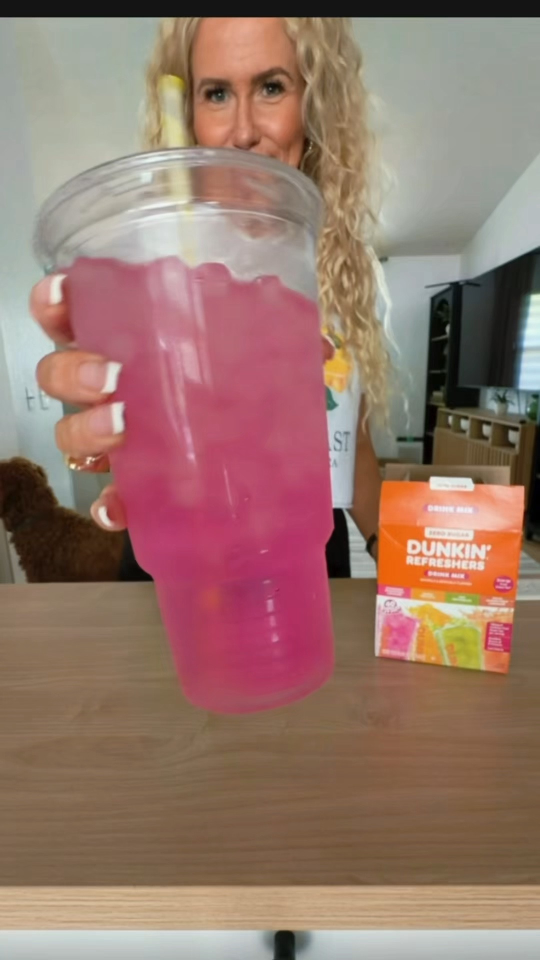 Dunkin Refreshers. One of my favorite summer finds! 🍑🍓 Four refreshing flavors, 80mg of caffeine from green tea, and so convenient for on-the-go days. #AmazonPrimeDay #PrineDayDeals #Amazon #Dunkin #DunkinRefreshers #SummerEssentials
Affiliate links may earn me a commission.