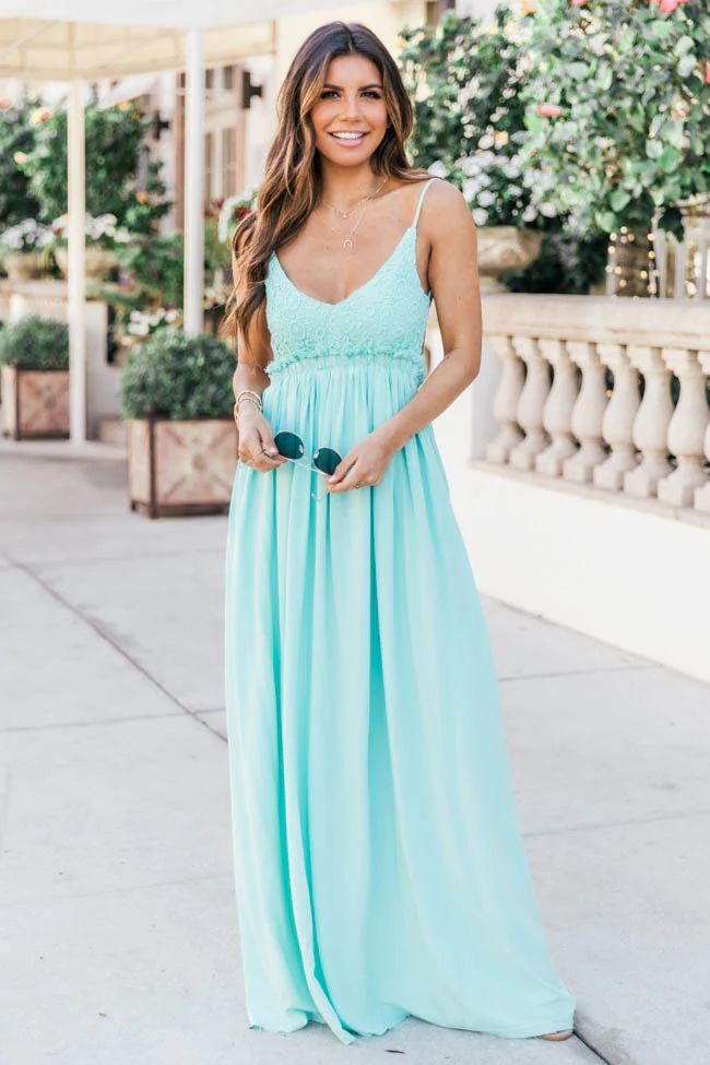 Once In A Lifetime Blue Maxi Dress | The Pink Lily Boutique