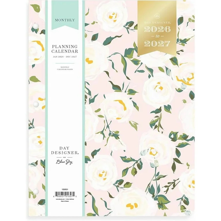 Blue Sky Day Designer 24 Month 2026 Monthly Planner Calendar, January 2026 - December 2027, 8.5" ... | Walmart (US)