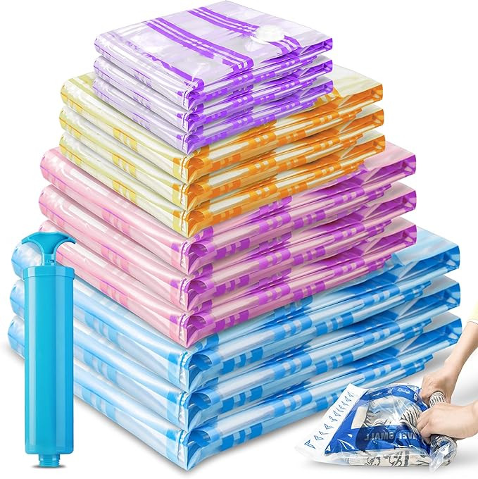 Storage Master Vacuum Storage Bags for Clothes, 35 Airtight Vacuum Seal Space Saver Bags for Clot... | Amazon (US)