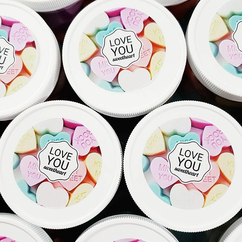 Valentines Day Gift for Her Pastel Conversation Heart SOAP in a Jar | Amazon (US)