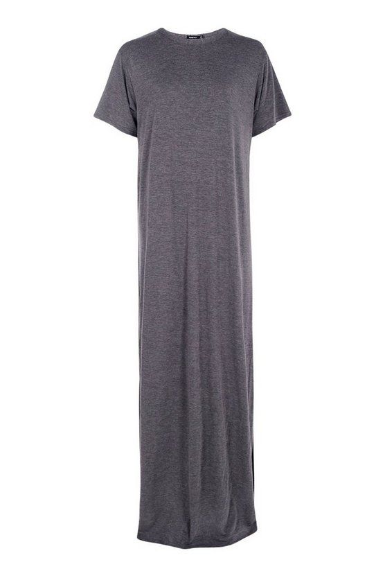 Tall Split Side T-Shirt Maxi Dress | Boohoo.com (US & CA)