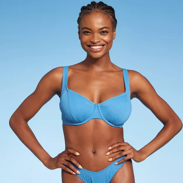 Juniors' Ribbed Underwire Bikini Top - Xhilaration™ | Target