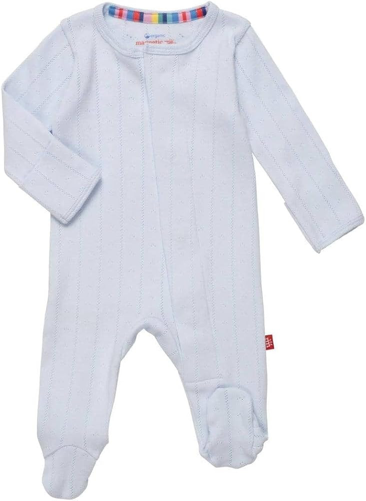 Magnetic Me 100% Organic Cotton Magnetic Baby Footie Pajamas | Super Soft Organic Cotton Fabric |... | Amazon (US)