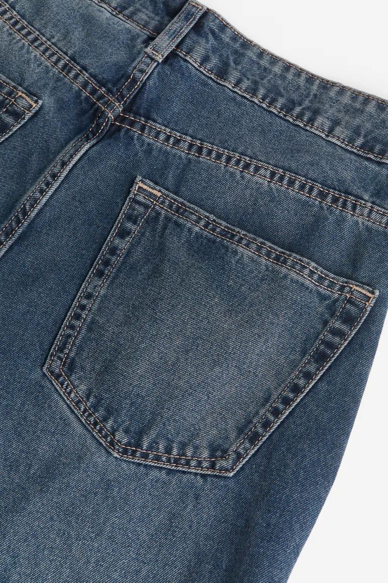 90s Baggy High Jeans - Dark denim blue - Ladies | H&M US | H&M (US + CA)