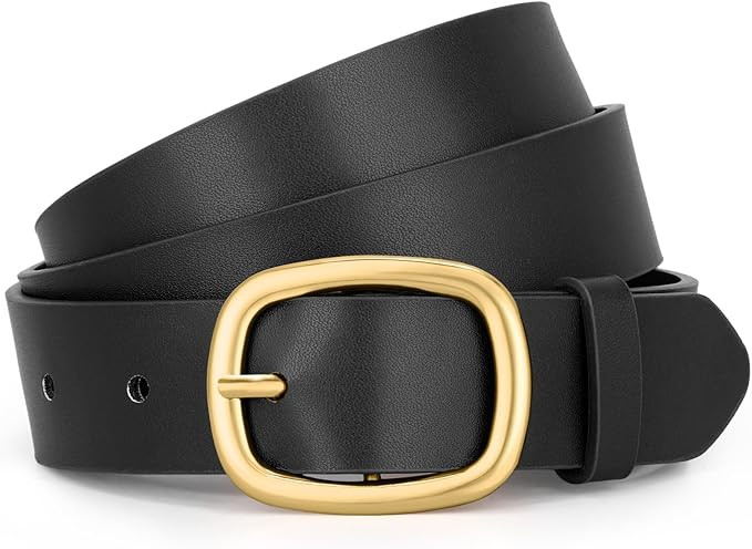 WHIPPY Women Leather Belt for Jeans Trousers Dresses Fashion Gold Buckle Belt for Women | Amazon (CA)