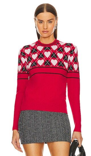 Active Hearts Sweater in Red | Revolve Clothing (Global)
