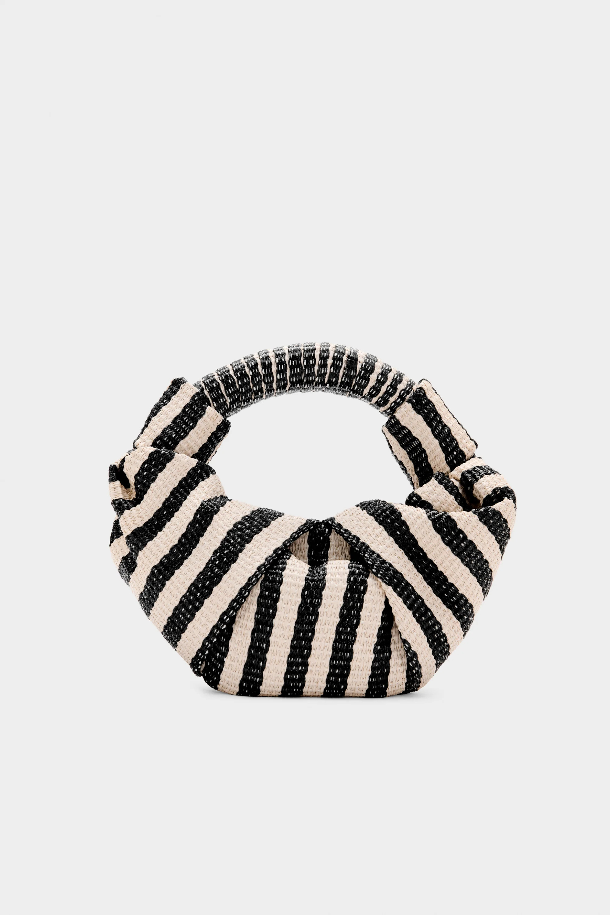 Lopsy Bag In Black/White Stripe | Simon Miller