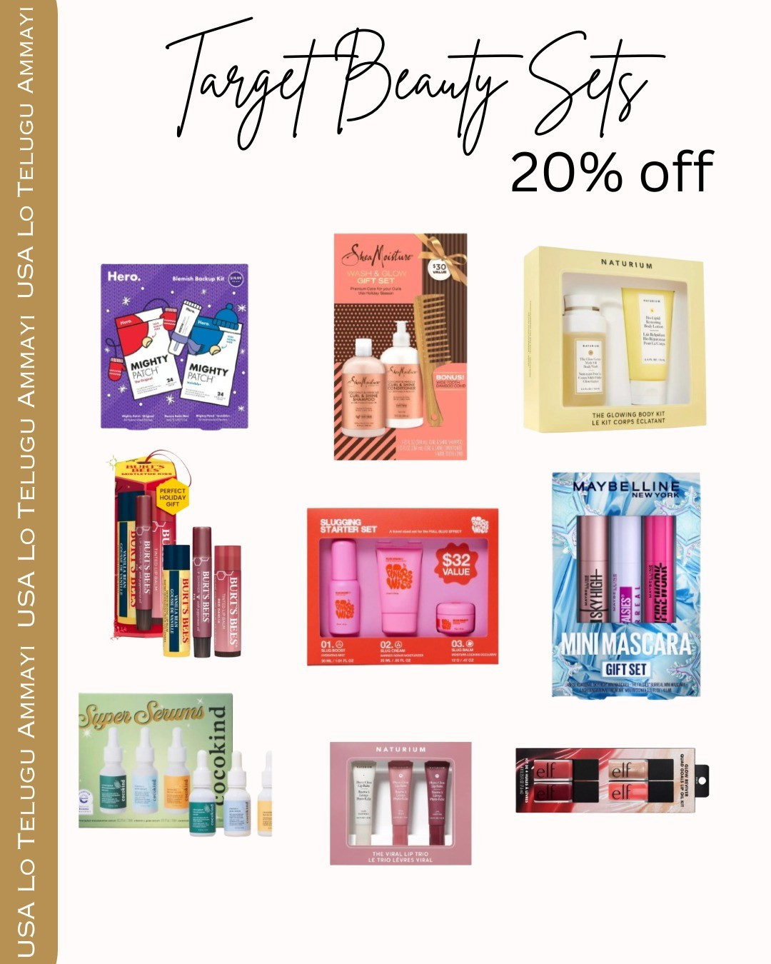 Target beauty sets are on 20% off. Also check for additional targeted 5$ off 25$ and 40$ and pay with target card for additional 5% off. #ltkfindsunder50 #targetsale

#LTKGiftGuide #LTKSaleAlert #LTKBeauty