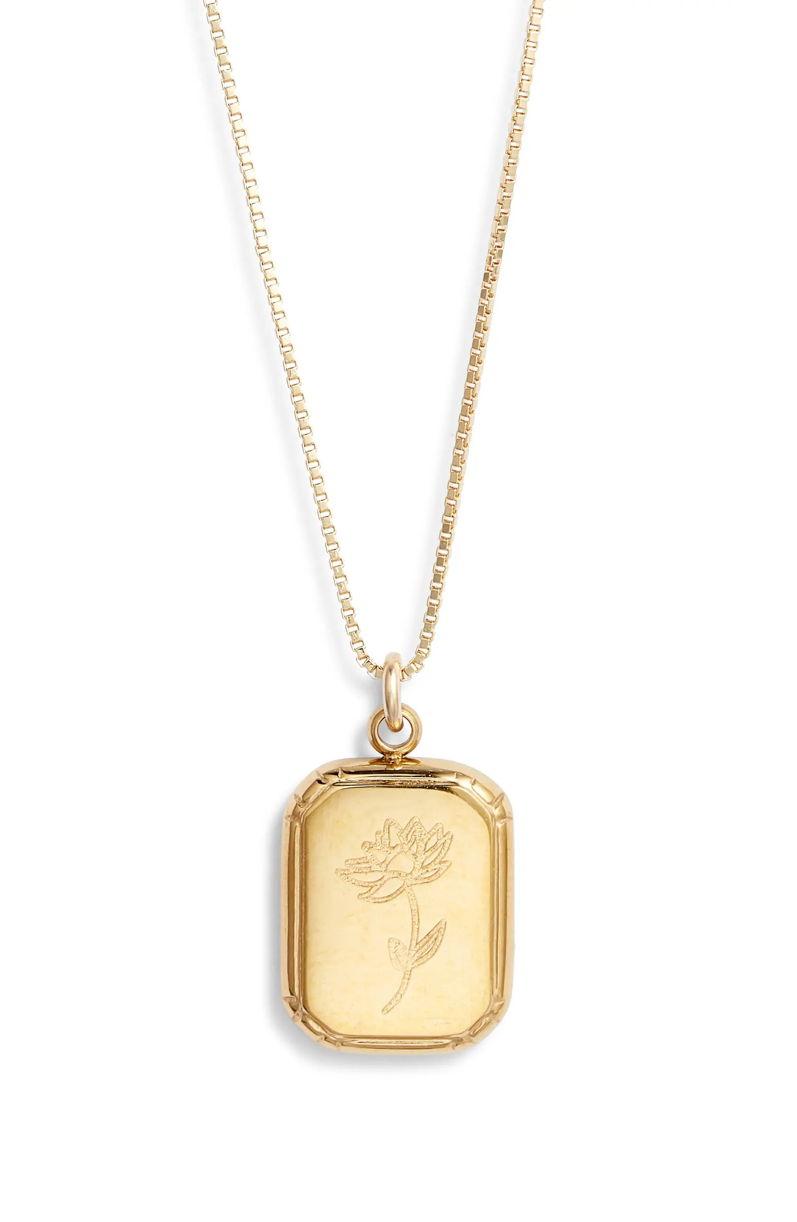 Audrey Birth Flower Pendant Necklace | Nordstrom